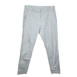 Lululemon Mens Commission Pants Classic Swift Cotton Size 34x34 Beige Khaki